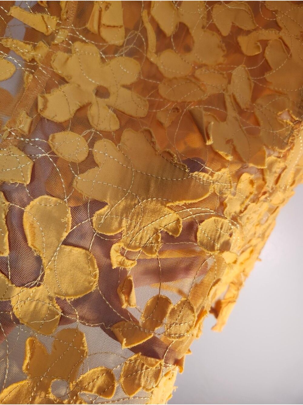 Tribal Yellow Lace Button-Up Top - Picture 5 of 8